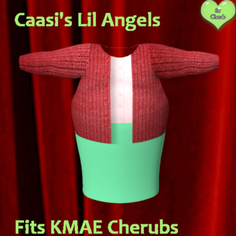 Second Life Marketplace - [CIA] cherub green skirt red cardi BOXED